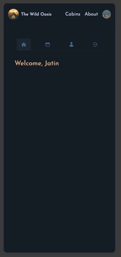 Account Tab Bar - Mobile